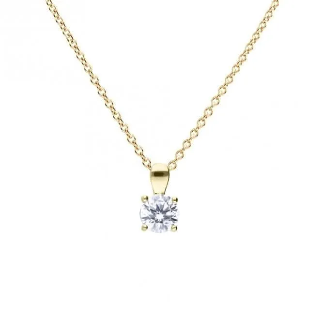 Sterling Silver Clear Cubic Zirconia Pendant P5395 Diamonfire Jewellery