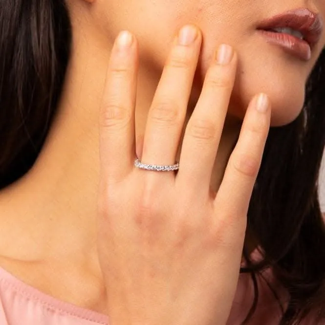 Sterling Silver Clear Cubic Zirconia Ring R3869 Diamonfire Jewellery