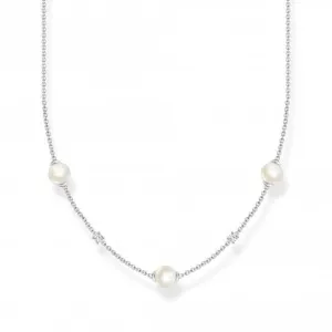 Sterling Silver Delicate Pearl Necklace KE2120-167-14-L45V Thomas Sabo Necklaces