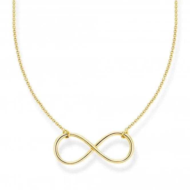 Sterling Silver Gold Plated Infinity Necklace KE2139-413-39-L45V Thomas Sabo Necklaces