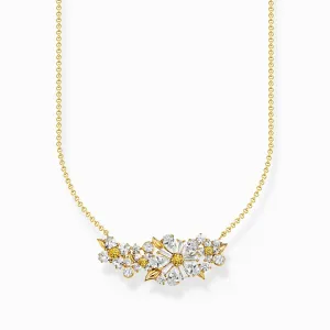 Sterling Silver Gold Plated Lovely Daisy Necklace KE2085-414-4 Thomas Sabo Necklaces