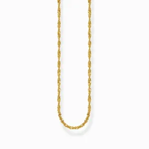 Sterling Silver Gold Plated Singaporean Necklace KE2284-413-39 Thomas Sabo Necklaces
