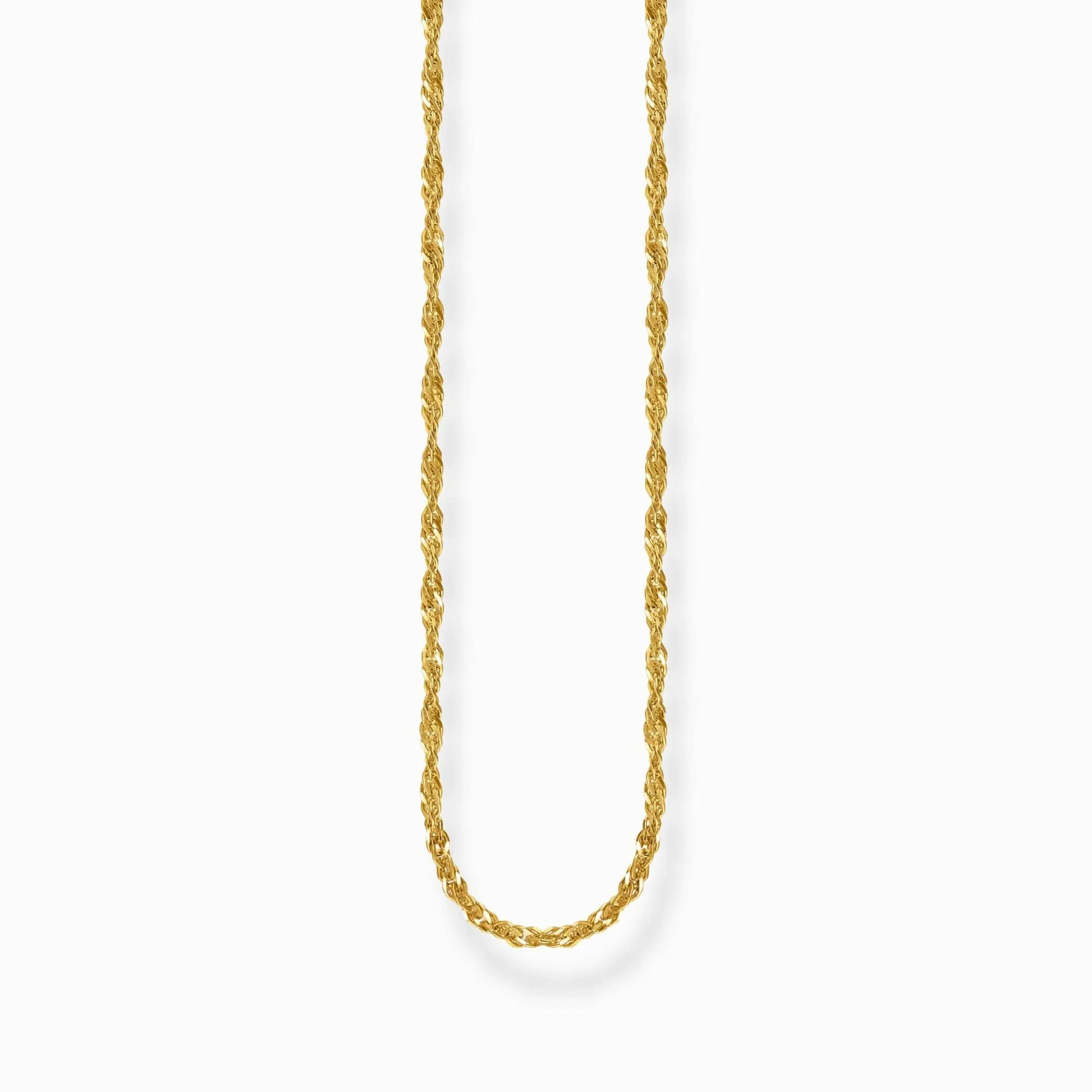 Sterling Silver Gold Plated Singaporean Necklace KE2284-413-39 Thomas Sabo Necklaces