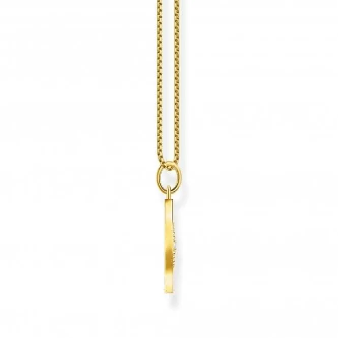 Sterling Silver Gold Plated White Tree Of Love Necklace KE2148-414-14-L45V Thomas Sabo Necklaces