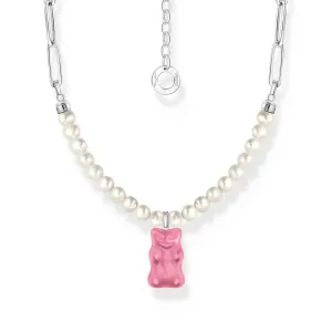 Sterling Silver HARIBO Freshwater Pearl Pink Goldbears Necklace KE2207-082-9 Thomas Sabo Necklaces