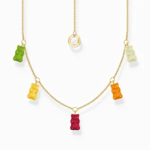 Sterling Silver HARIBO Gold Plated Colourful Goldbears Necklace KE2205-413-7-L45V Thomas Sabo Necklaces