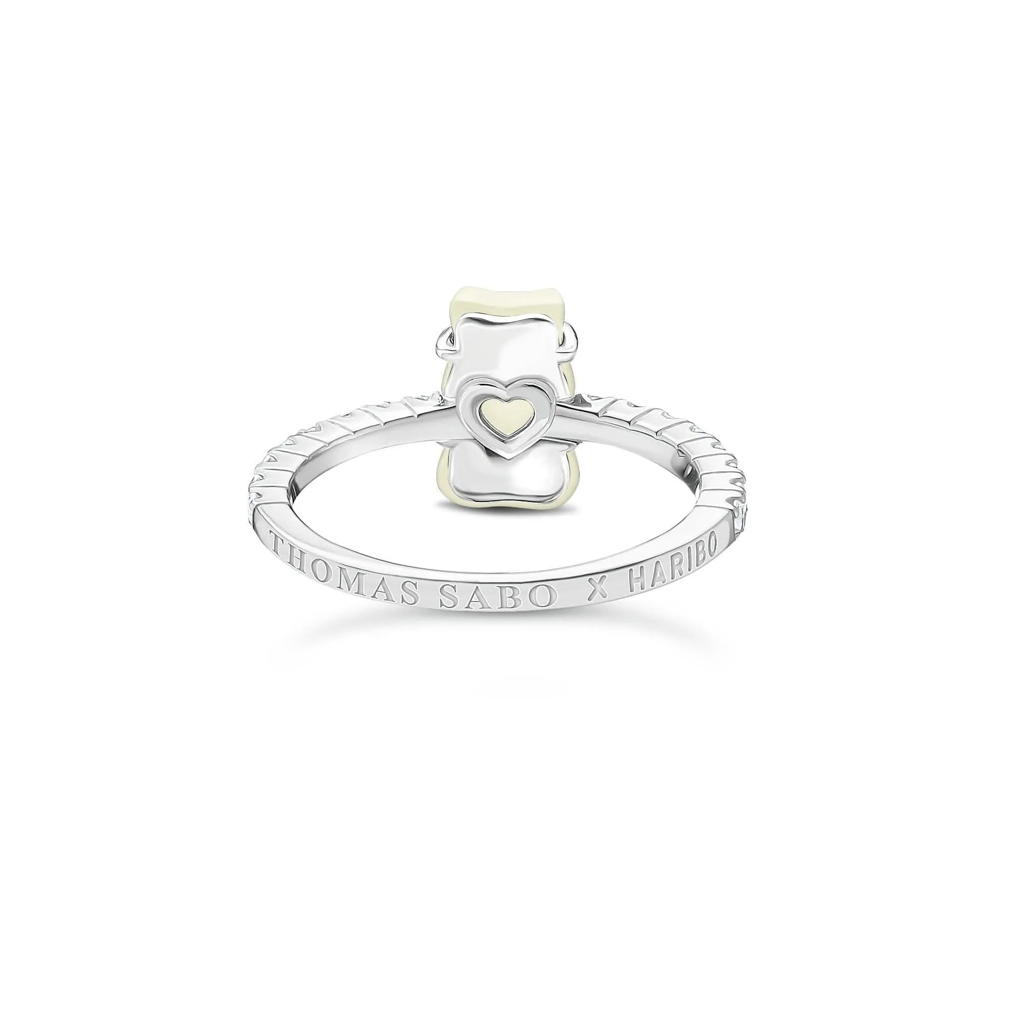 Sterling Silver HARIBO Zirconia White Goldbears Ring TR2459-052-14 Thomas Sabo Rings