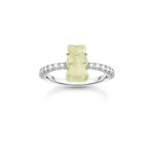 Sterling Silver HARIBO Zirconia White Goldbears Ring TR2459-052-14 Thomas Sabo Rings