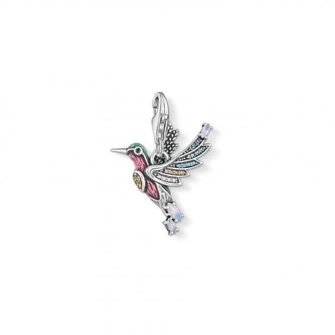 Sterling Silver Hummingbird Multicoloured Charm Pendant 1826-845-7 Thomas Sabo Collectable Charms