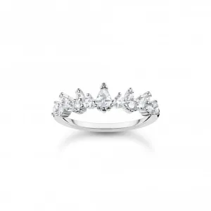 Sterling Silver Ice Crystals Ring TR2415-051-14 Thomas Sabo Rings