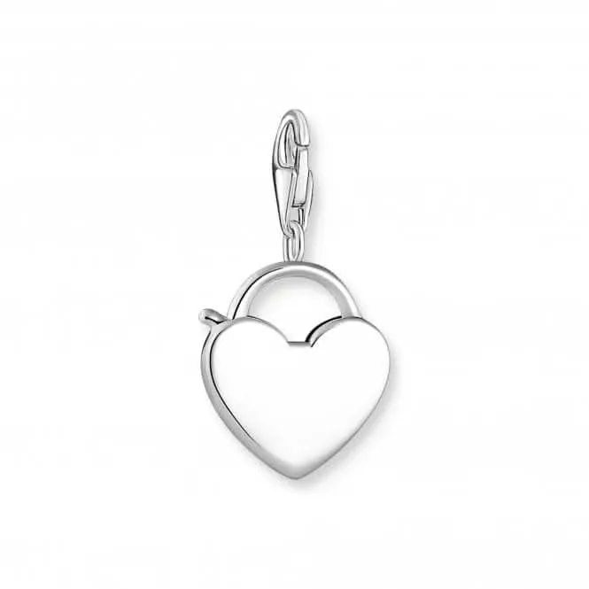 Sterling Silver Lock Heart Charm 0009-001-12 Thomas Sabo Collectable Charms
