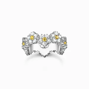Sterling Silver Lovely Flowers Ring TR2337-051-4 Thomas Sabo Rings