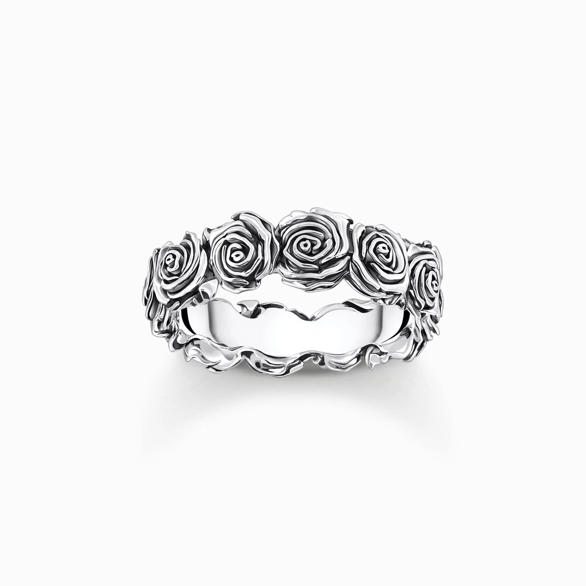 Sterling Silver Midnight Rose Ring TR2488-637-21 Thomas Sabo Rings