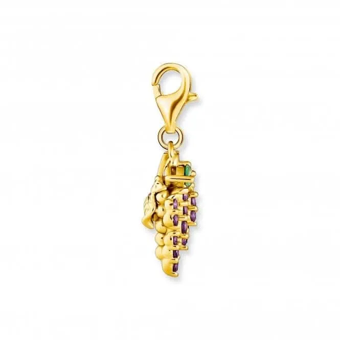 Sterling Silver Multicoloured Grape Charm Pendant 1878-472-7 Thomas Sabo Collectable Charms