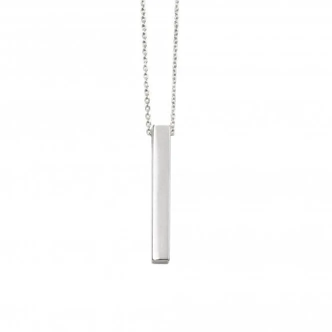 Sterling Silver Personalised Bar Necklace N4381 Beginnings Jewellery