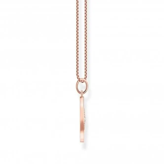 Sterling Silver Rose Gold Plated Tree Of Love Necklace KE2148-416-14-L45V Thomas Sabo Necklaces