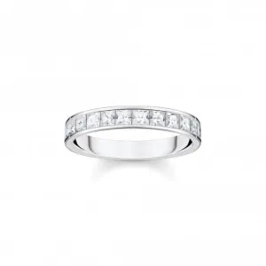 Sterling Silver White Pavé Stones Ring TR2358-051-14 Thomas Sabo Rings