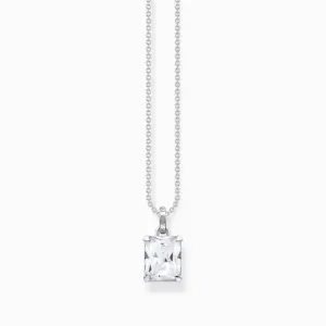 Sterling Silver White Stone Necklace KE1964-051-14 Thomas Sabo Necklaces