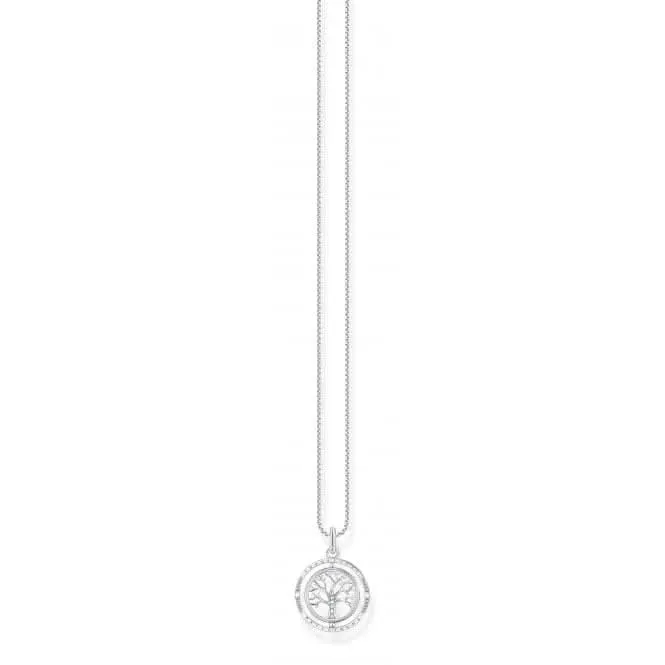 Sterling Silver White Tree Of Love Necklace KE2148-643-14-L45V Thomas Sabo Necklaces