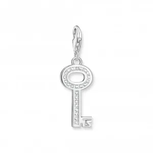 Sterling Silver Zirconia White Key Charm 0010-051-14 Thomas Sabo Collectable Charms