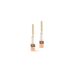 Swarovski Crystal Apricot Ear Studs 4087/21-0230 Coeur De Lion Jewellery
