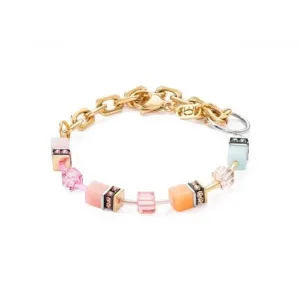 Swarovski Crystal Aqua Apricot Bracelet 4713/30-2028 Coeur De Lion Jewellery