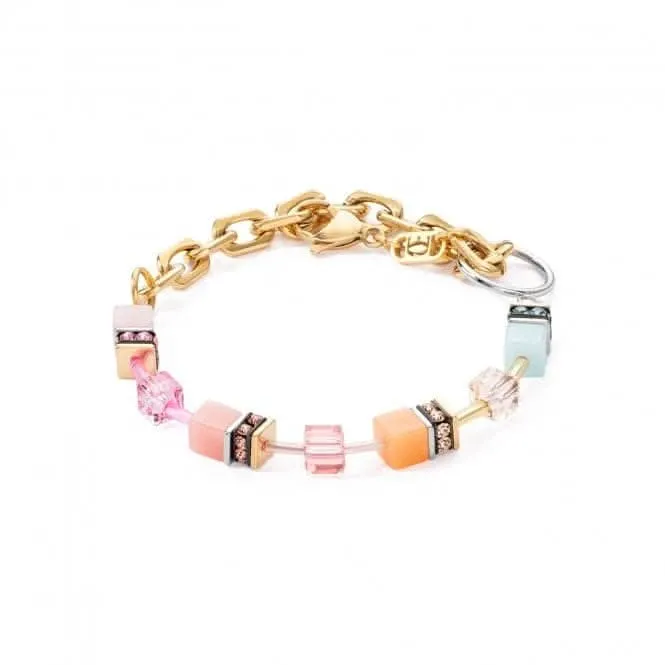 Swarovski Crystal Aqua Apricot Bracelet 4713/30-2028 Coeur De Lion Jewellery