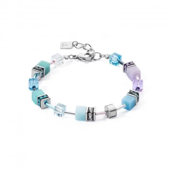 Swarovski Crystal Aqua Lilac Bracelet 2838/30-2026 Coeur De Lion Jewellery