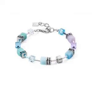 Swarovski Crystal Aqua Lilac Bracelet 2838/30-2026 Coeur De Lion Jewellery