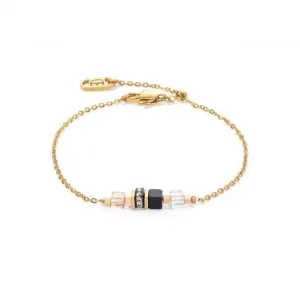 Swarovski Crystal Black Gold Bracelet 5076/30-1316 Coeur De Lion Jewellery