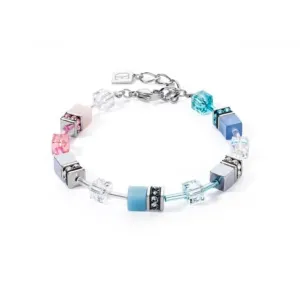 Swarovski Crystal Blue Rose Bracelet 4023/30-0719 Coeur De Lion Jewellery