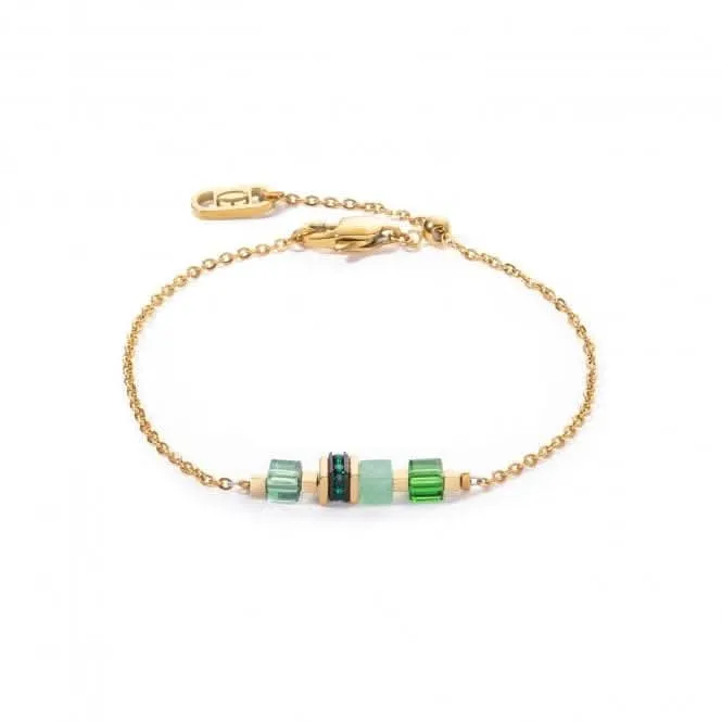 Swarovski Crystal Green Gold Bracelet 5076/30-0516 Coeur De Lion Jewellery