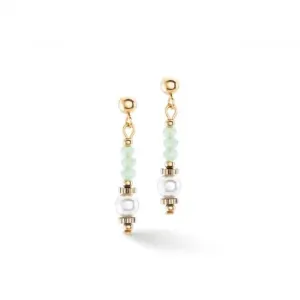 Swarovski Crystal Light Green Ear Studs 4434/21-0520 Coeur De Lion Jewellery