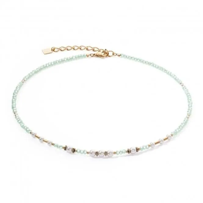 Swarovski Crystal Light Green Necklace 4434/10-0520 Coeur De Lion Jewellery