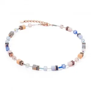 Swarovski Crystal Lightblue Beige Necklace 4905/10-0738 Coeur De Lion Jewellery