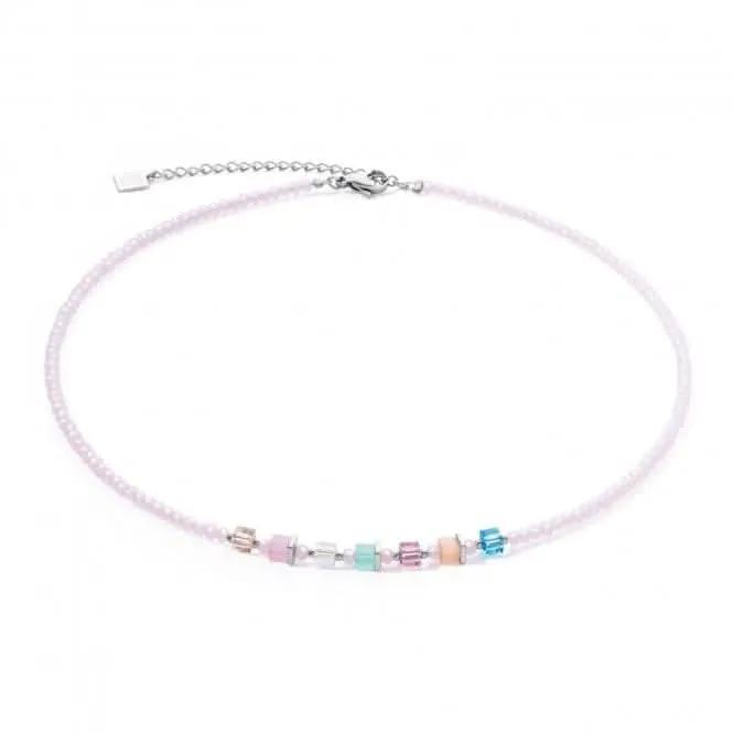 Swarovski Crystal Multicolour Rose Necklace 4357/10-1519 Coeur De Lion Jewellery