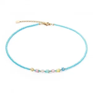 Swarovski Crystal Multicolour Turquoise Necklace 4357/10-1506 Coeur De Lion Jewellery