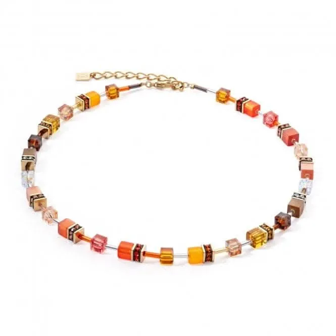 Swarovski Crystal Orange Brown Necklace 2838/10-0211 Coeur De Lion Jewellery