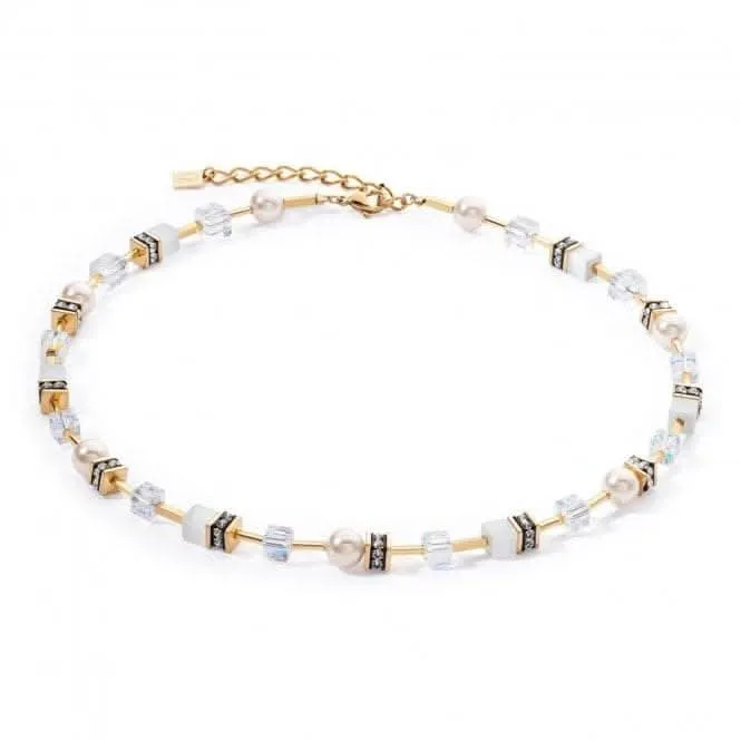 Swarovski Crystal White Gold Necklace 4081/10-1416 Coeur De Lion Jewellery