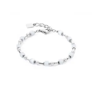 Swarovski Crystal White Silver Bracelet 4356/30-1417 Coeur De Lion Jewellery