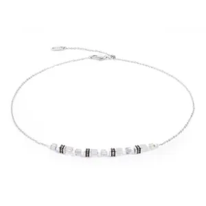 Swarovski Crystal White Silver Necklace 5076/10-1417 Coeur De Lion Jewellery