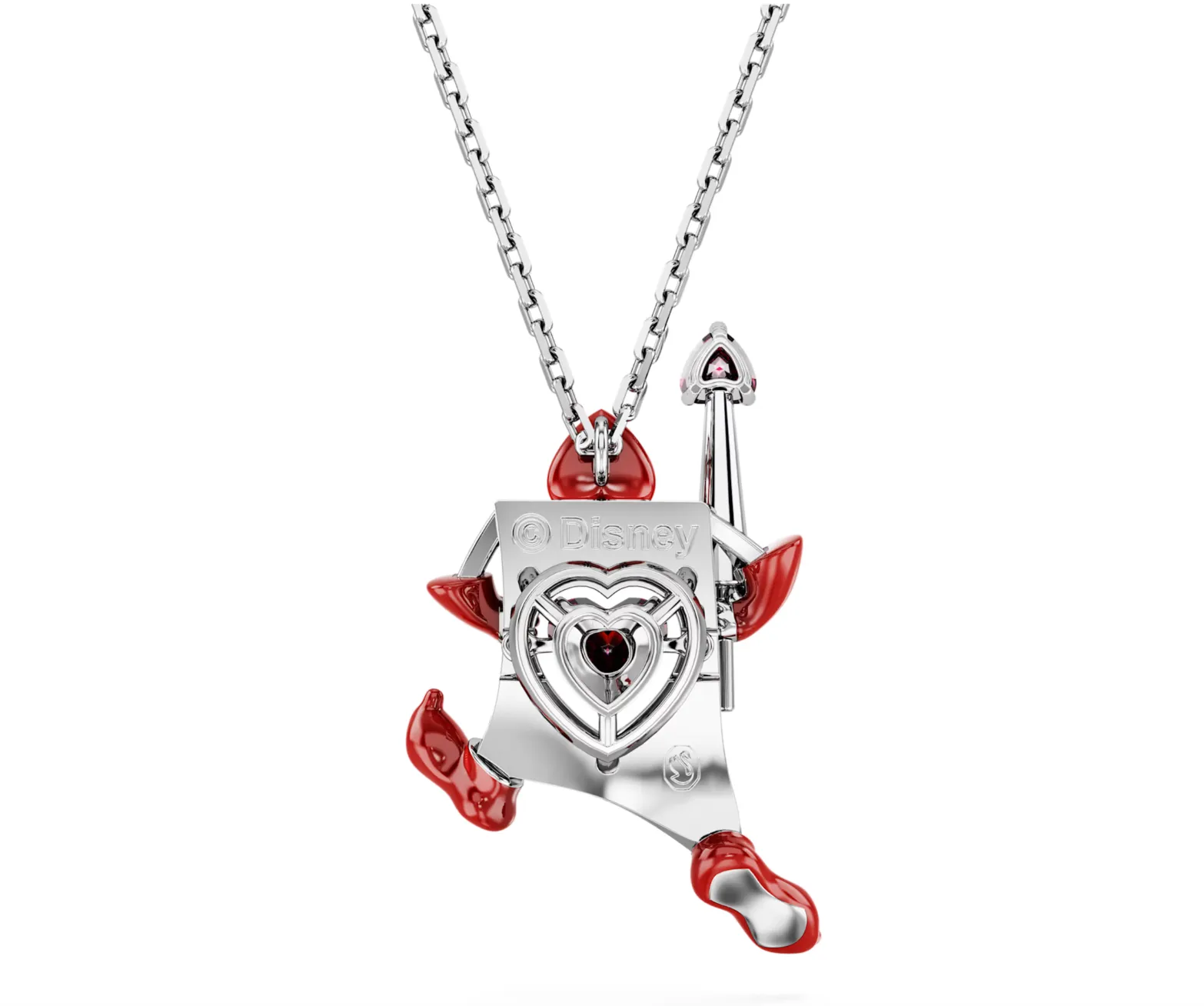 Swarovski Jewellery Alice in Wonderland Playing Cards Silver Necklace