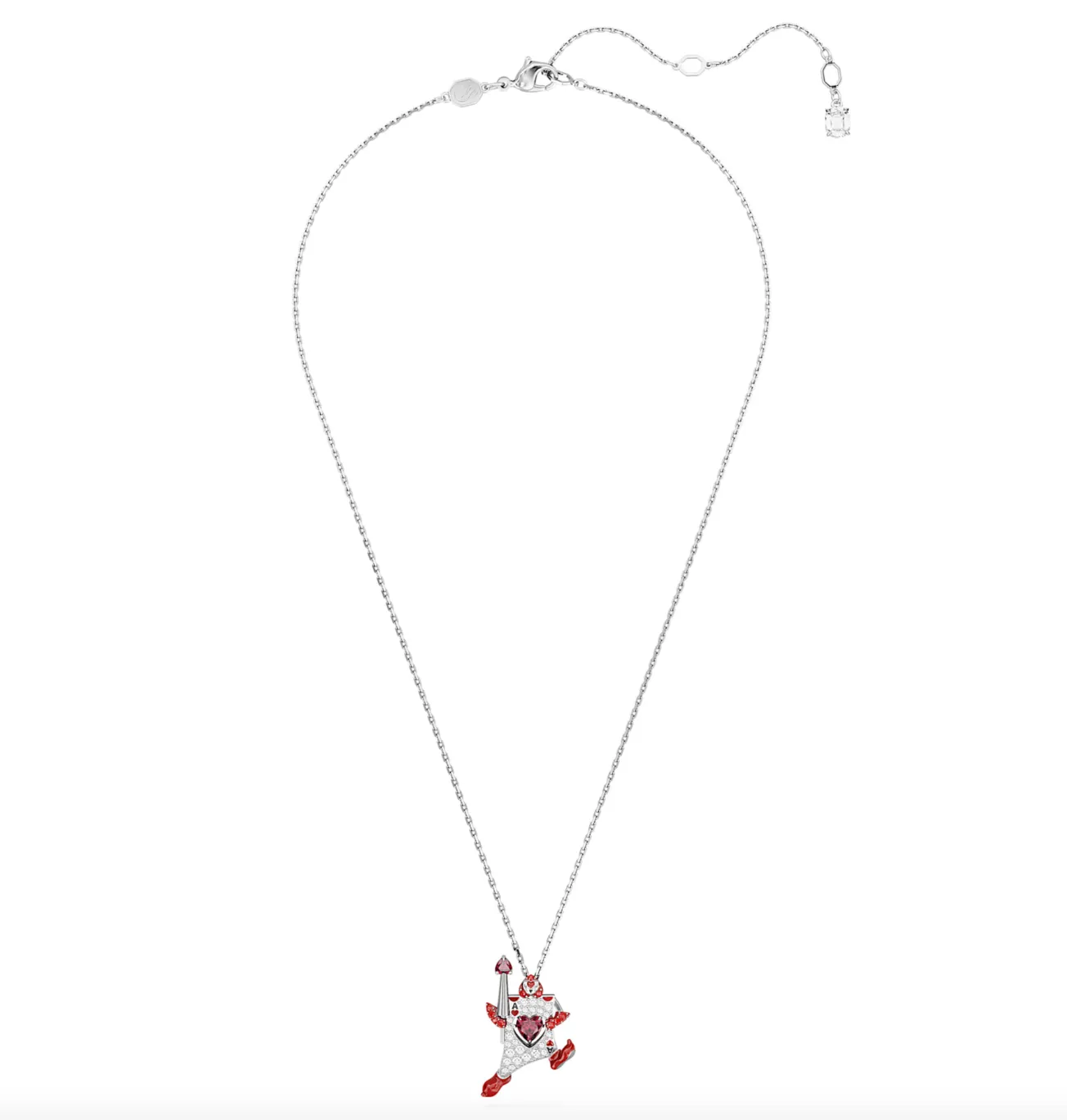 Swarovski Jewellery Alice in Wonderland Playing Cards Silver Necklace