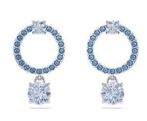 Swarovski Jewellery Attract Round Blue Drop Earrings