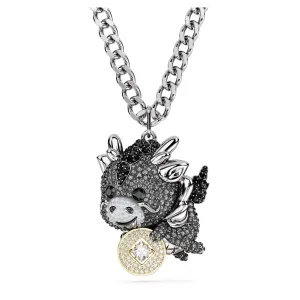 Swarovski Jewellery Chinese Grey Zodiac Pendant Dragon