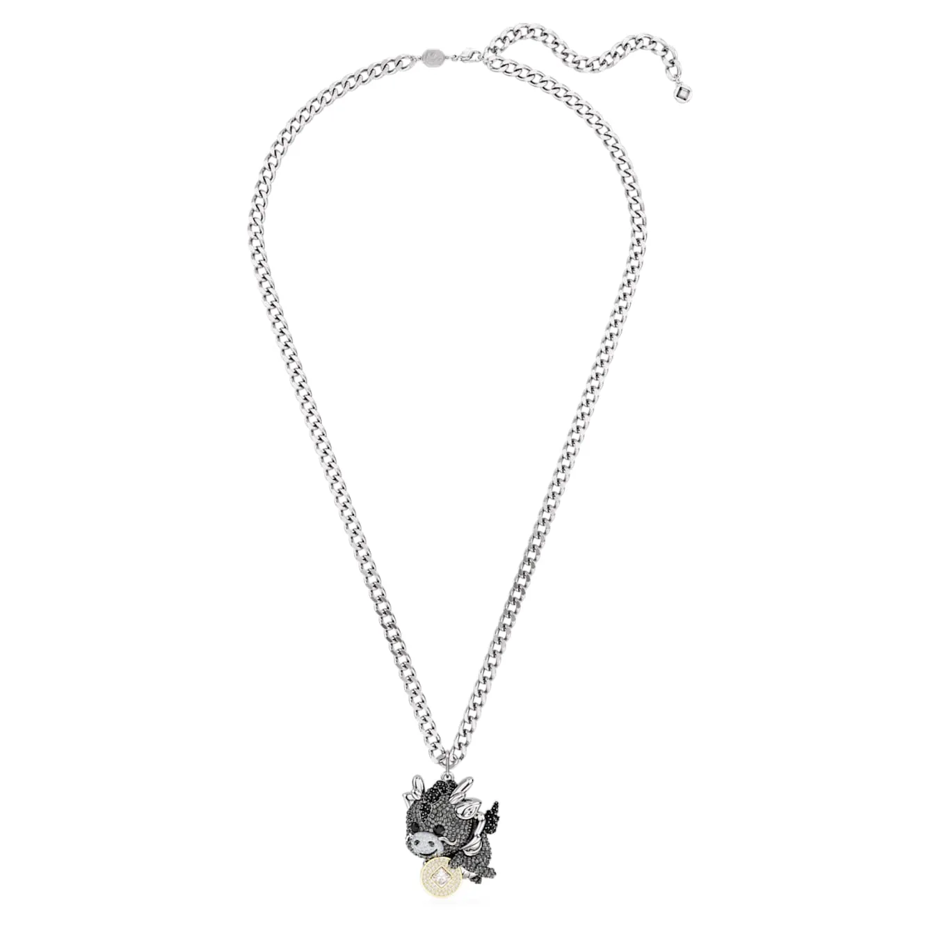Swarovski Jewellery Chinese Grey Zodiac Pendant Dragon