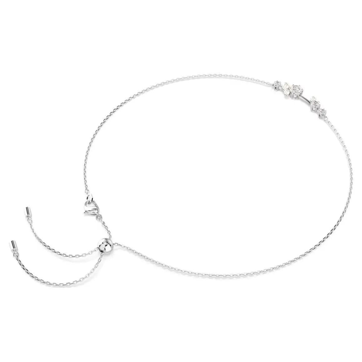 Swarovski Jewellery Constella Pearl & Round Cuts Silver Necklace