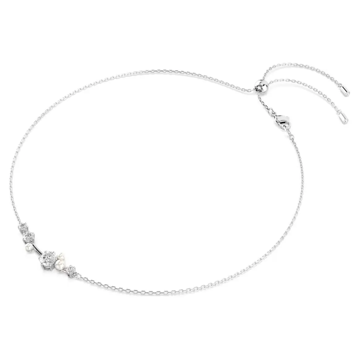 Swarovski Jewellery Constella Pearl & Round Cuts Silver Necklace