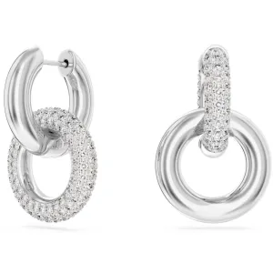 Swarovski Jewellery Dextera Silver Interlocking Hoop Earring