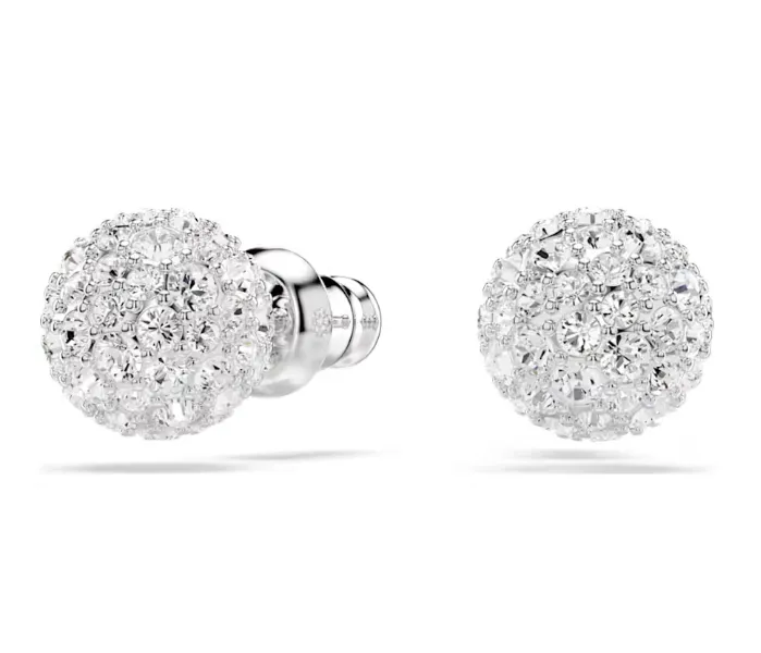 Swarovski Jewellery Dextera Sphere with Crystals Silver Stud Earrings